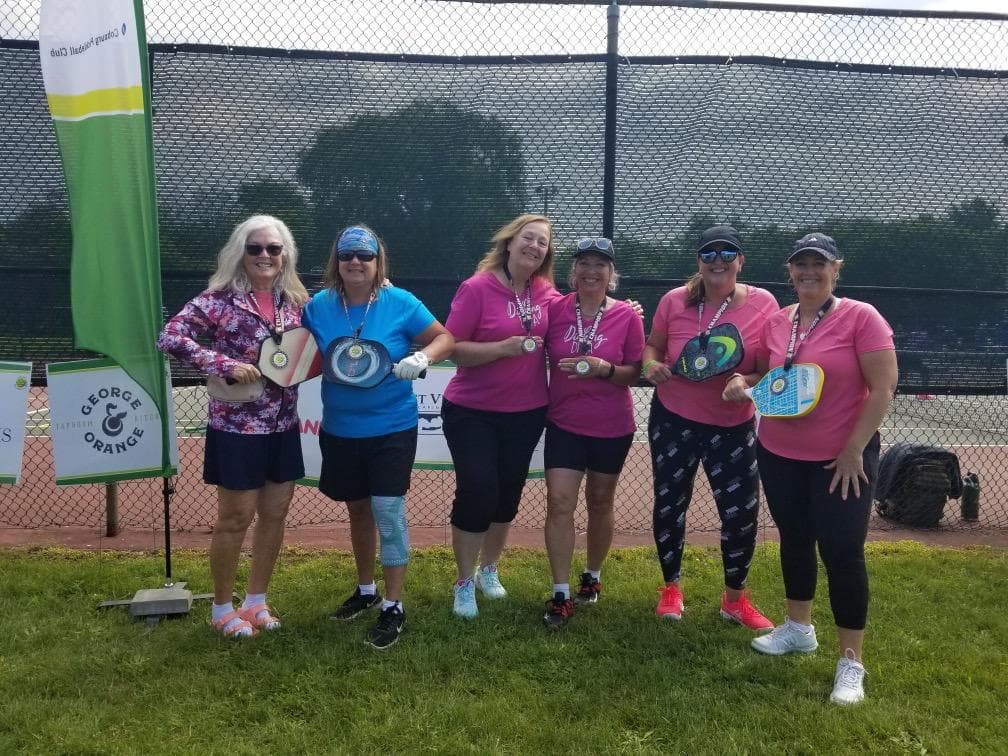 Team building on the pickleball court
